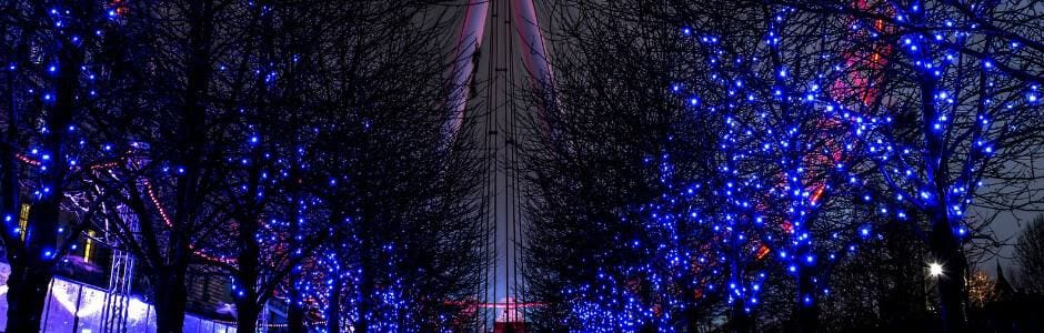 London eye at night