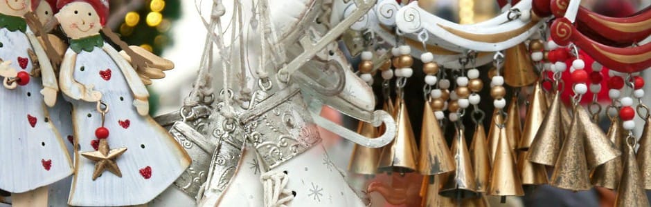 Decorations sold on Christmas markets