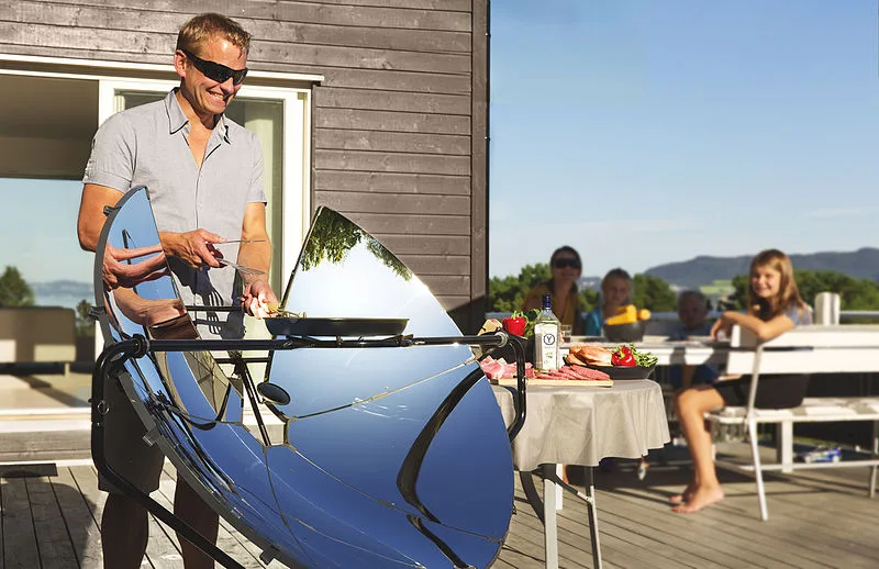 Cooking with a solar cooker