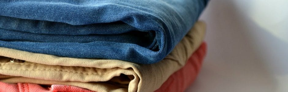 Folded laundry