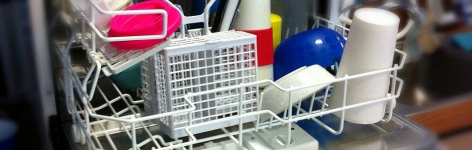 Loaded dishwasher
